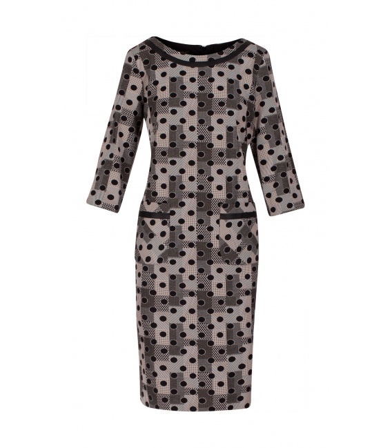 Helene B dress by checkered polka dots