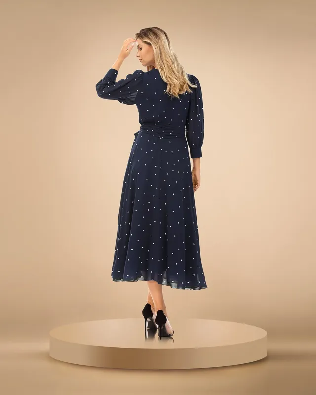 Flora Amarant-Kleid