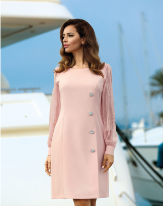 Розовое выпускное платье Rina