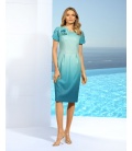 Tyrkysové stínované šaty Monterosso