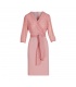 Asti Pink Checkered Dress with Waistband