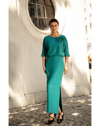 Zelené maxi šaty Marietta