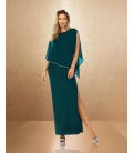 Latifa Green Elegant Long Dress