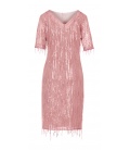 Розовое платье с блестками Maya