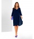 Venoly Marineblau Elegantes Vision Kleid