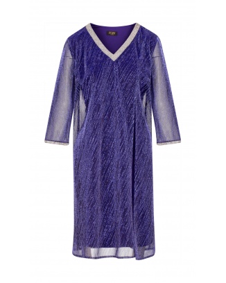 Venoly Purple Shimmering Evening Dress