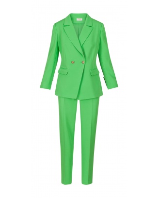 Zelený dámský oblek Nera s kalhotami