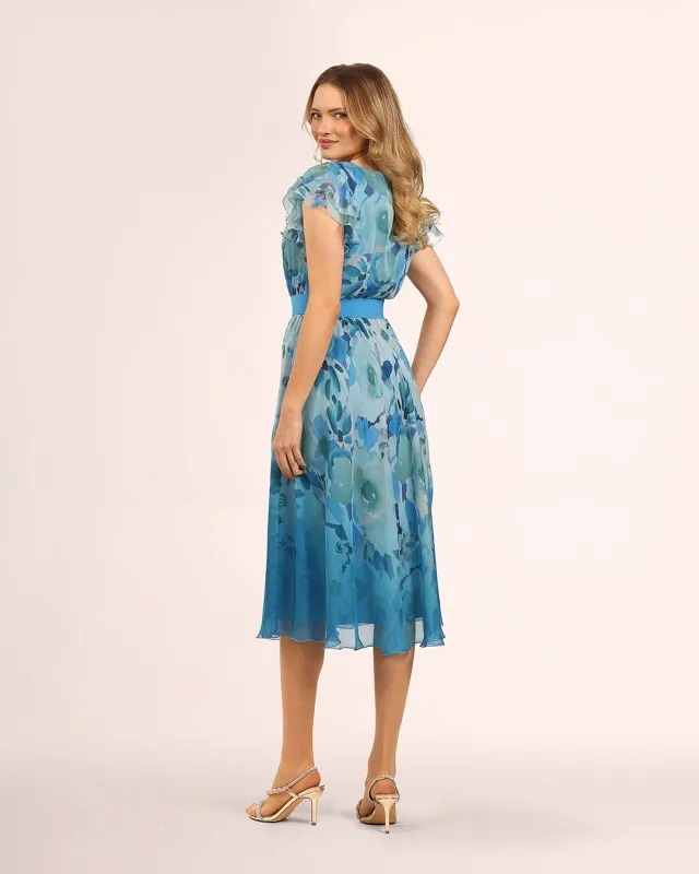 Ella Błękit Elegancka Zwiewna Sukienka