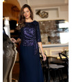 Длинное вечернее платье Tilda Navy