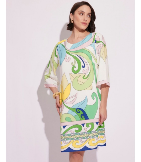 Havana Mirage Sukienka o Prostym Kroju