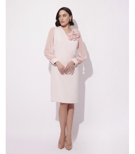 Amore Sukienka w Kolorze Pudrowego Różu