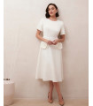 Zara Белое платье миди