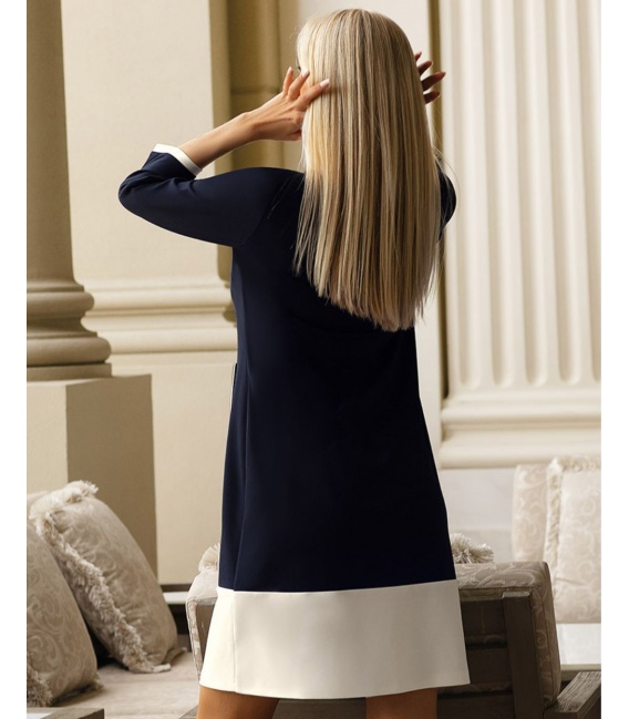 Kiki Granatowa Sukienka Wizytowa