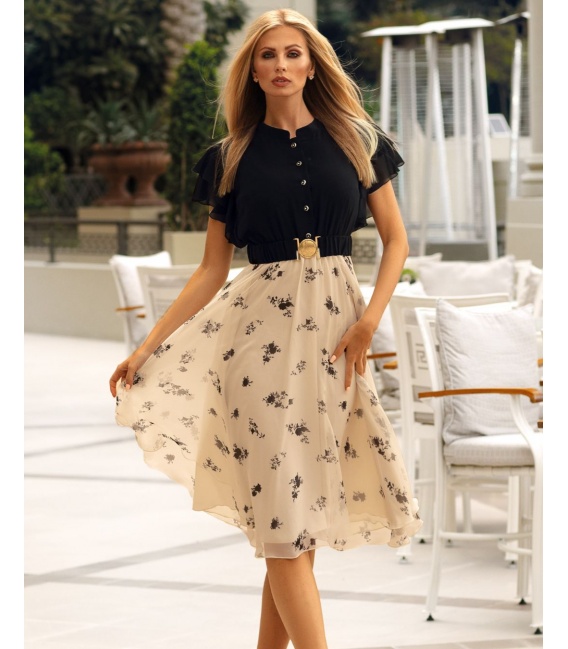 Merida Czarna Letnia Sukienka Damska