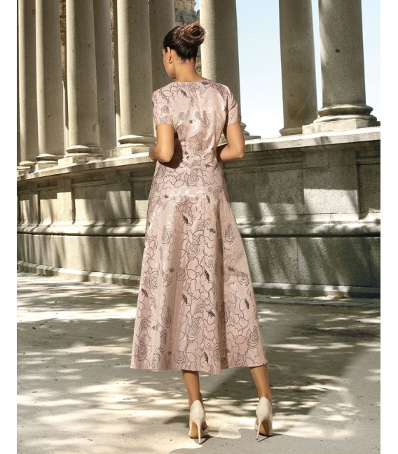 Amadora Róż Wieczorowa Sukienka