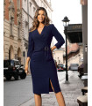 Petra II Dunkelblaues Enges Kleid