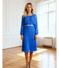 Tivoli Pleated Dress with Belt