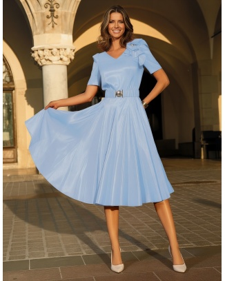 Luna Błękitna Sukienka Wieczorowa