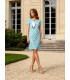 Sisi Błękit Sukienka Wizytowa