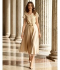 Venice Gold Vision Midi Dress