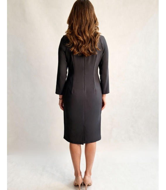 Soleil Czarna Sokienka o Dopasowanym Kroju