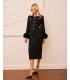 Harper Czarna Garsonka ze Spódnicą Midi