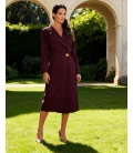 Anna Maroon Envelope Style Dress