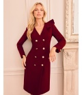 Beth Maroon Vision Kleid