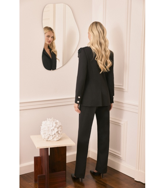 Morgan Czarny Elegancki Garnitur Damski