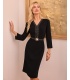 Kira II Czarna Sukienka Wizytowa