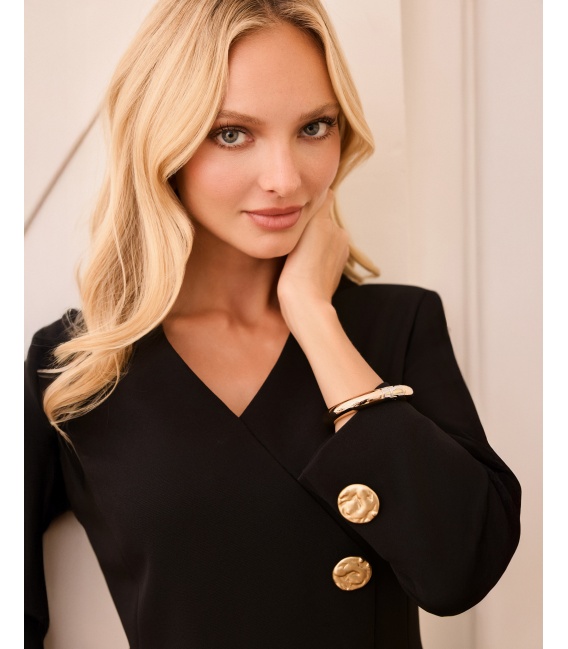 Stella Czarna Klasyczna Sukienka Do Kolan