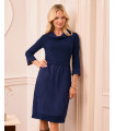Классическое дневное платье Miranda Navy Blue