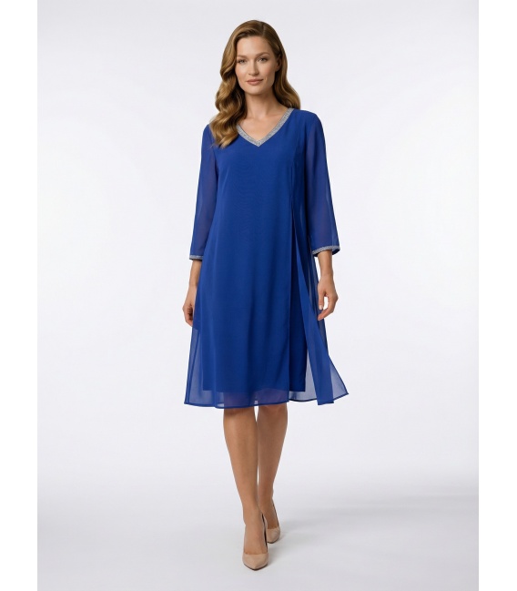 Venoly Kobalt Sukienka Koktajlowa