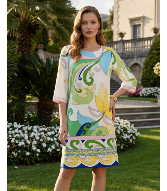 Havana Mirage Sukienka o Prostym Kroju