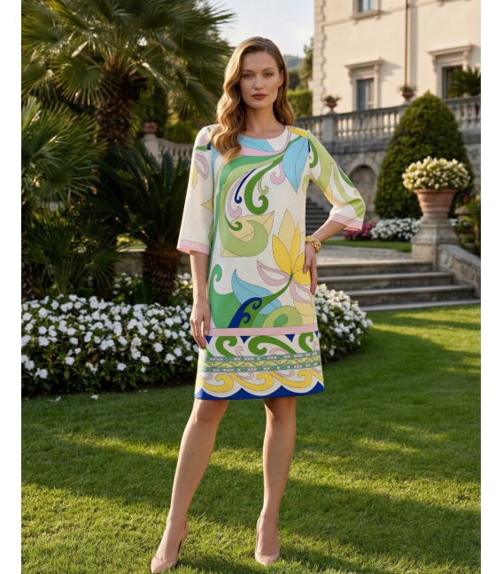 Havana Mirage Sukienka o Prostym Kroju