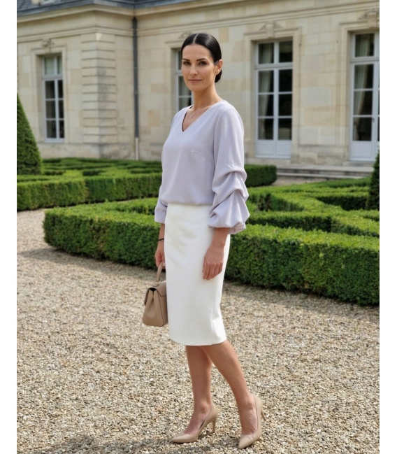 Salamanca Szara Elegancka Bluzka Damska