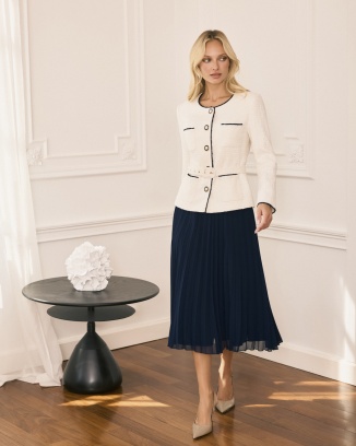 Priscilla Ecru-Granat