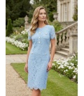 Elena Blue Lace Dress
