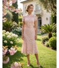Rosalie Rosa Spitzen-Midikleid