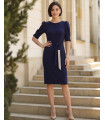 Rochie Mathilde albastru marin Vision Elegant