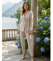 Fabienne Beż Eleganter Damenanzug