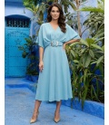 Dalida Turquoise Midi Dress