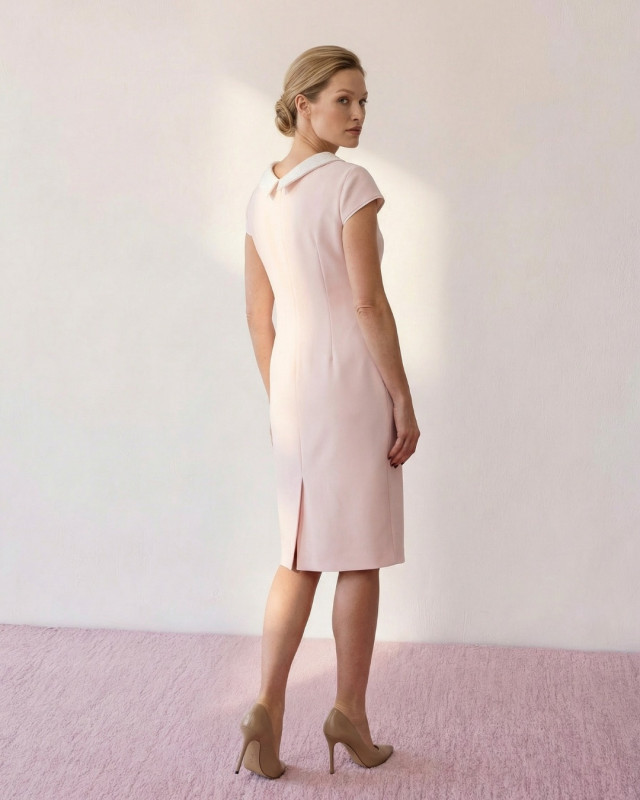Catalina Różowa Elegancka Sukienka