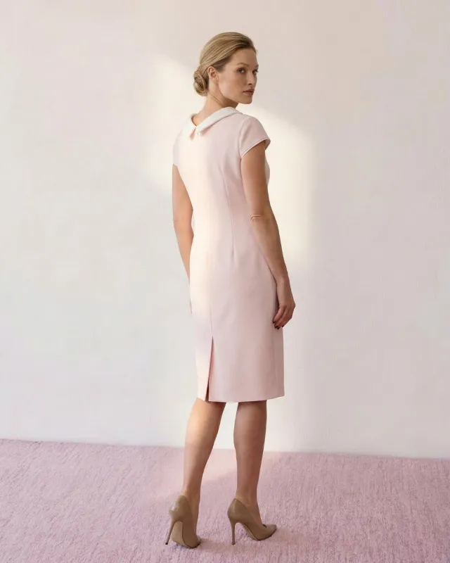 Catalina Różowa Elegancka Sukienka