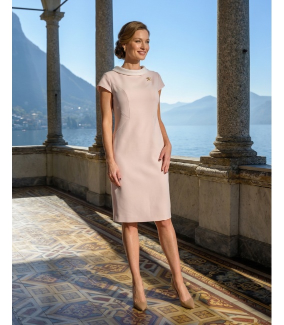 Catalina Różowa Elegancka Sukienka