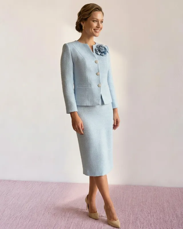 Loretta Błękitna Garsonka Damska