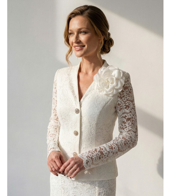 Diana Elegancki Koronkowy Komplet Damski