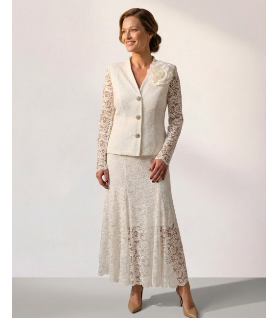 Diana Elegancki Koronkowy Komplet Damski