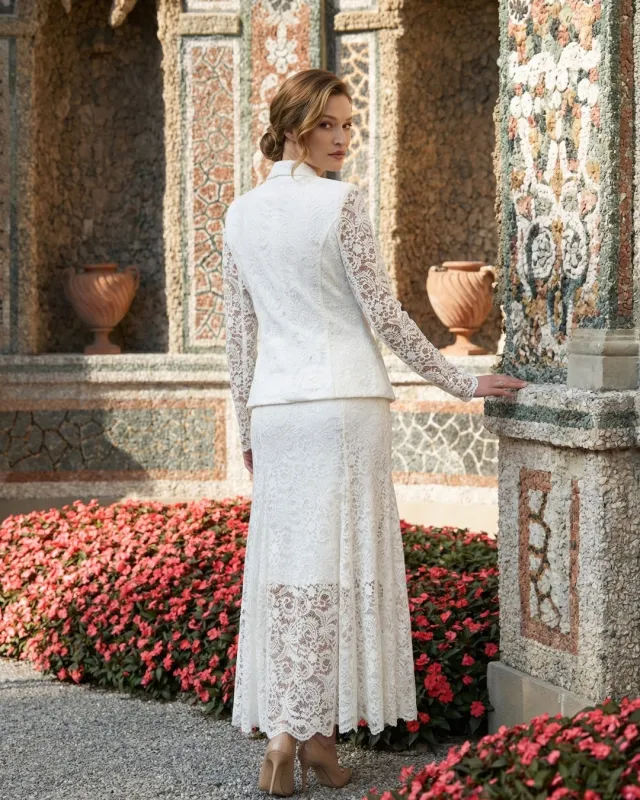 Diana Elegancki Koronkowy Komplet Damski