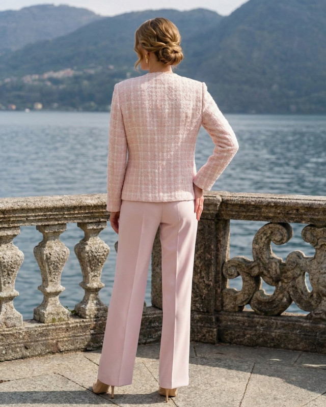 Soraya Róż Elegancki Komplet Damski